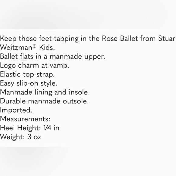 Stuart Weitzman girls gold sparkly ballet flats size 4 - Picture 6 of 7